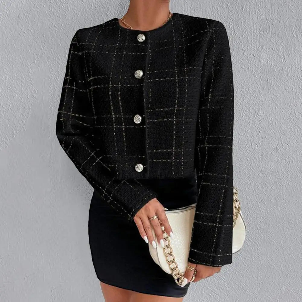 Elegant Woolen Short Jacket