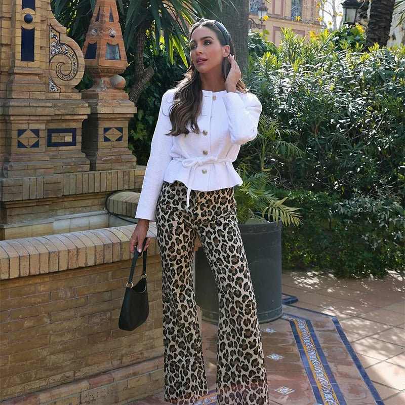 Vintage Leopard Printed Pants
