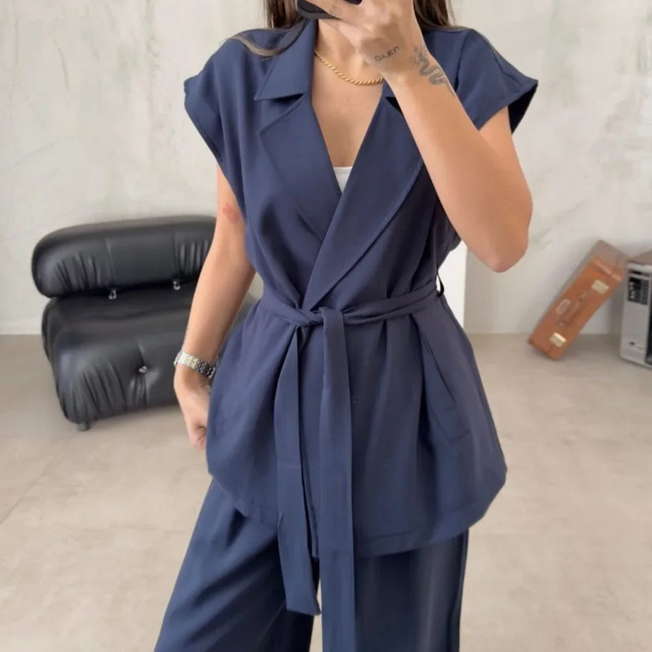 Solid Chic Women Suit