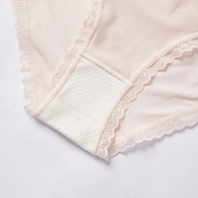 BANNIROU 3Pcs Ice Silk Women's Underwear