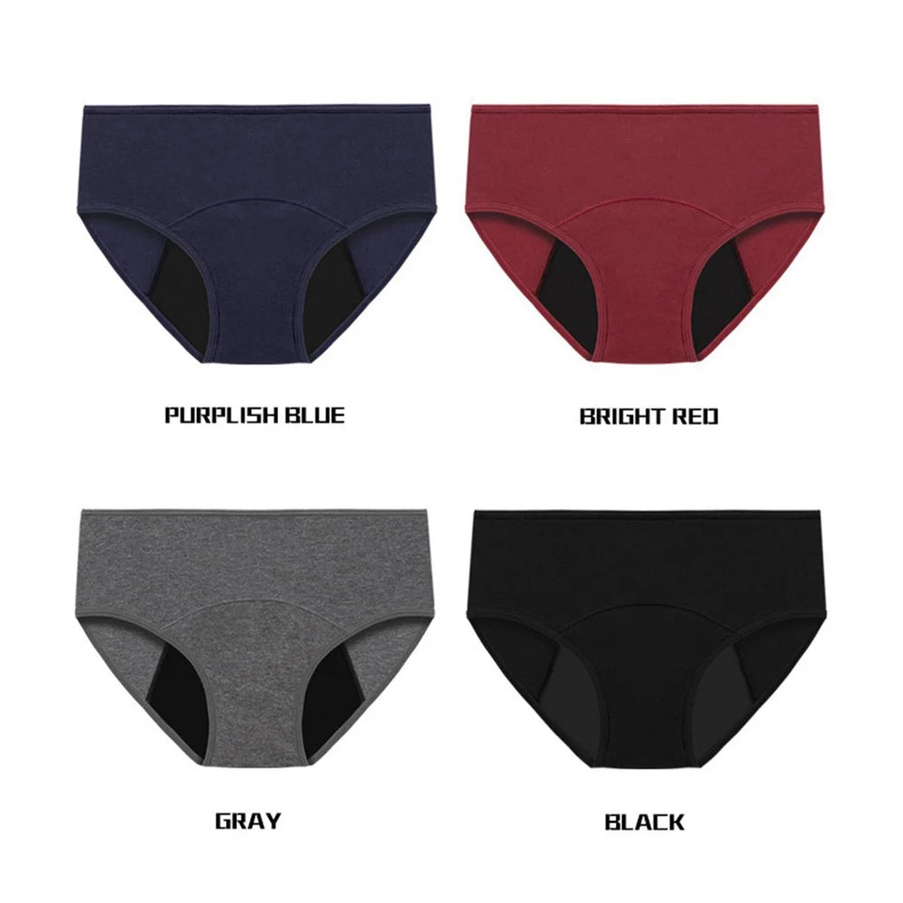Very Abundant Menstrual Panties Woman Breathable Women's Cotton Briefs Low