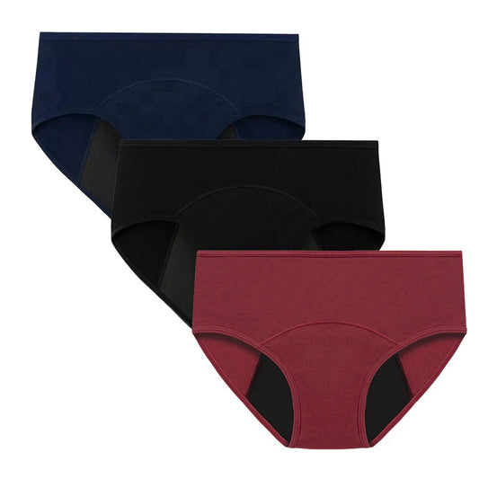Very Abundant Menstrual Panties Woman Breathable Women's Cotton Briefs Low