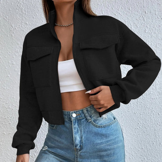 Casual Solid Sweatshirt