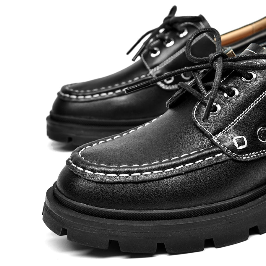 Leather Platform Oxfords