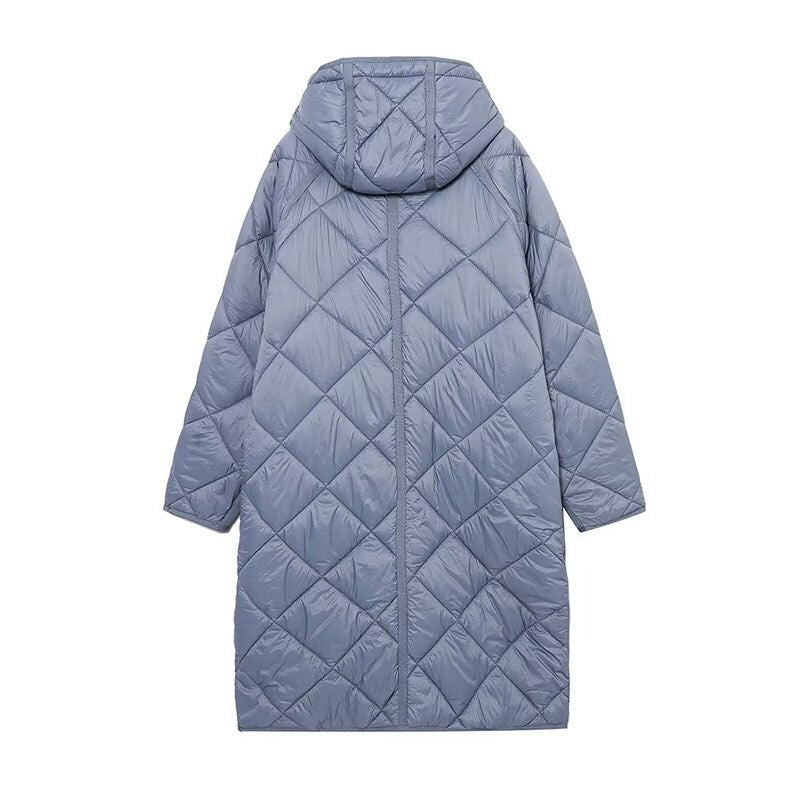 Hooded Long Cotton Coat