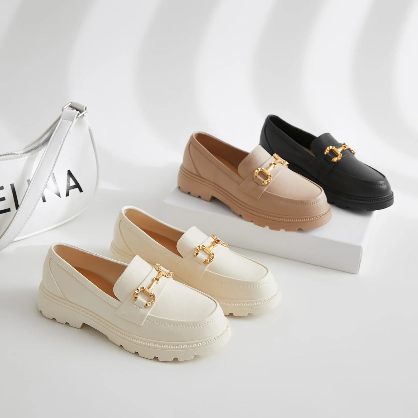Light Platform Loafers