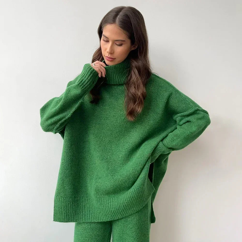 Turtleneck Sweater Set