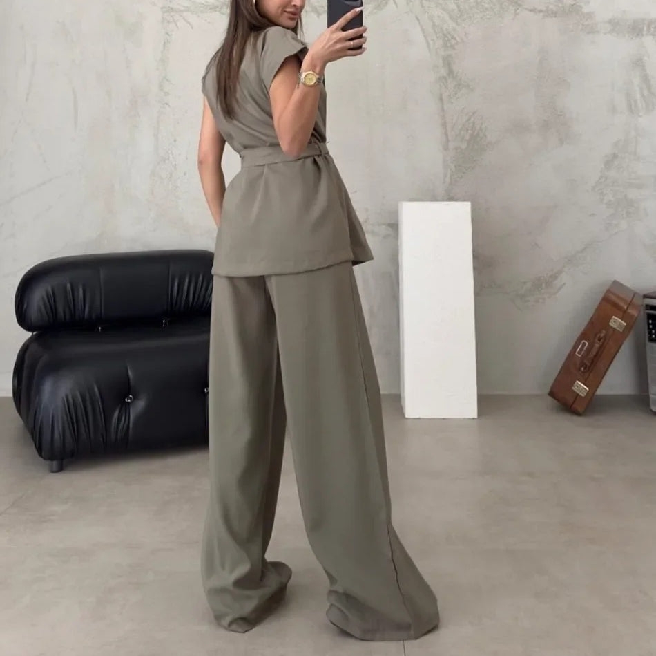 Solid Chic Women Suit