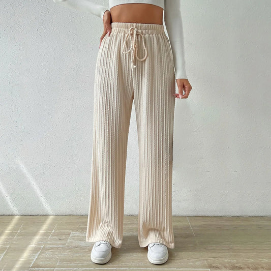 Elastic High Waisted Pants