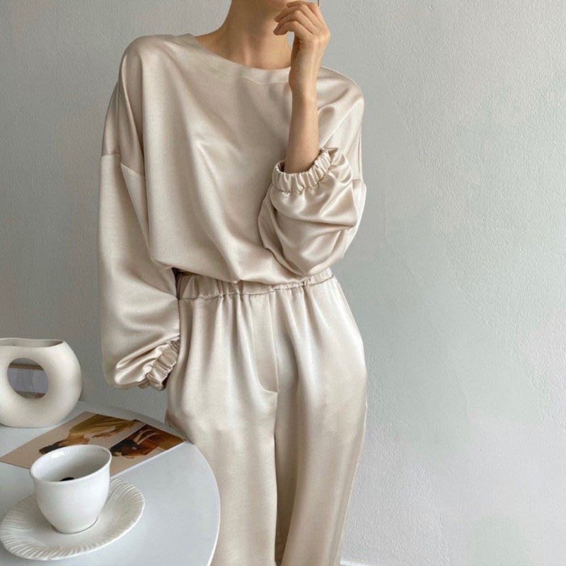 Satin Suit Set