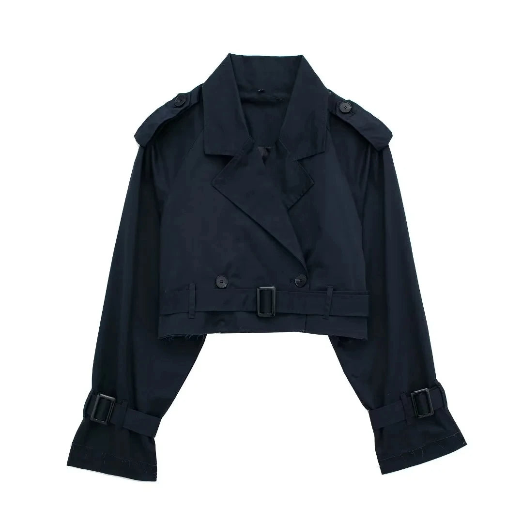 Cropped Trench Jacket