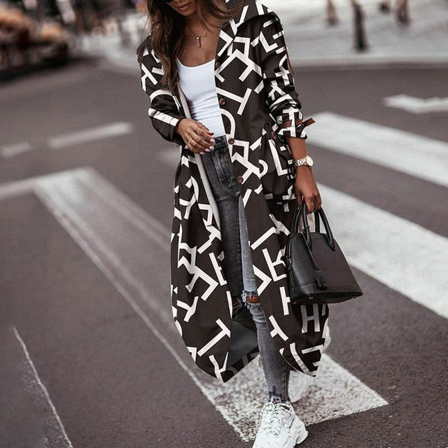 Long Hooded Trench Coat