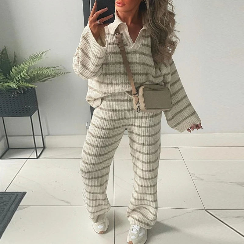 Knitted Women Two Piece Set