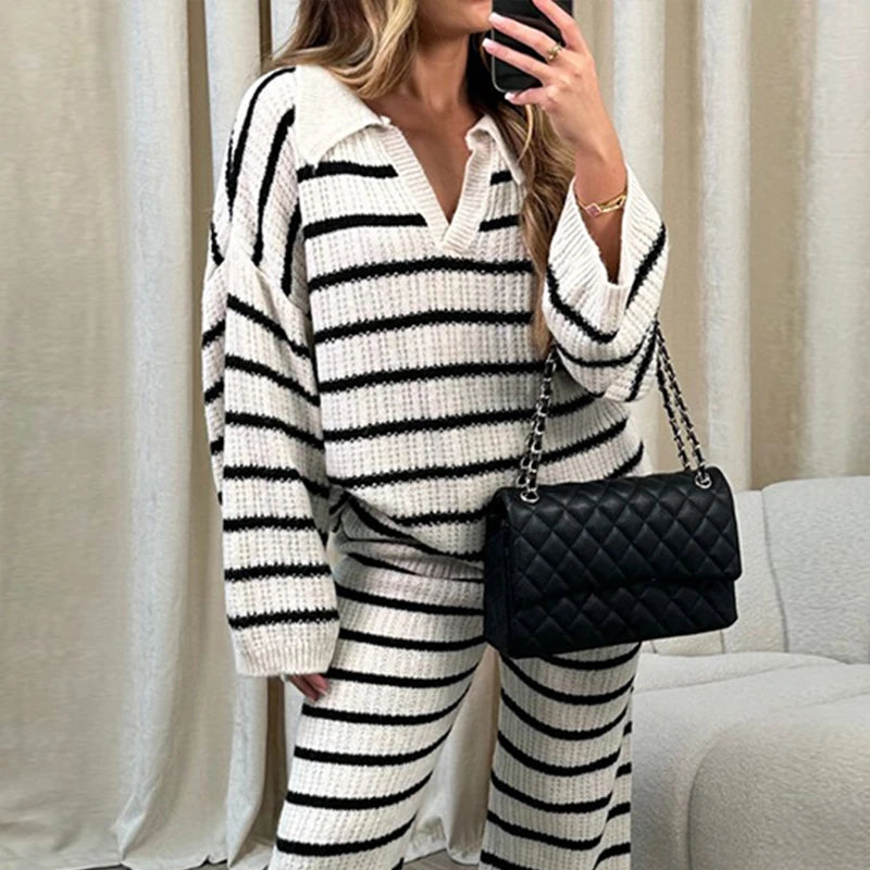 Knitted Women Two Piece Set