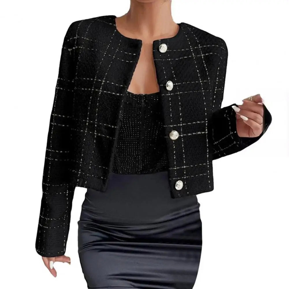 Elegant Woolen Short Jacket