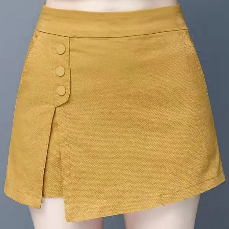 Culottes Elastic High Waist Pantskirt
