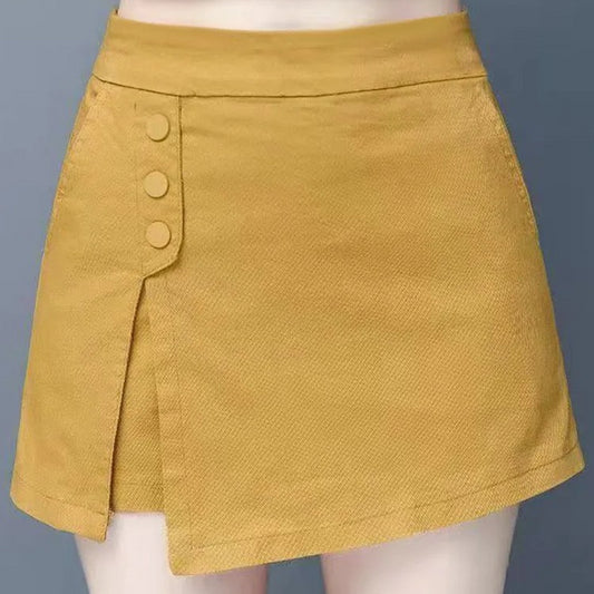 Culottes Elastic High Waist Pantskirt