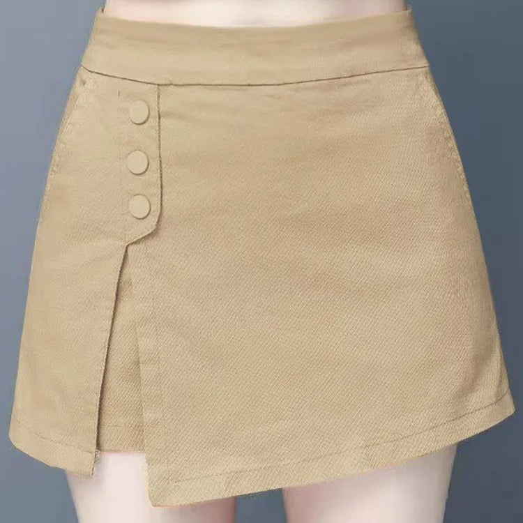 Culottes Elastic High Waist Pantskirt